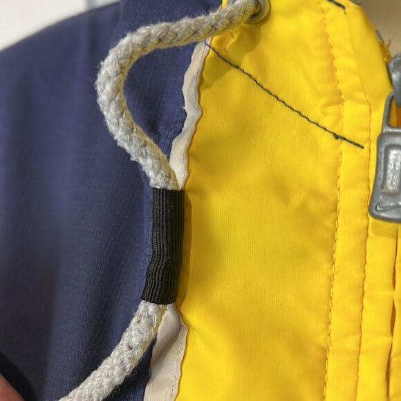 Vintage Unisex Nike Blue/Yellow Pullover 1/4 Zip Windbreaker Size L - Picture 8 of 16